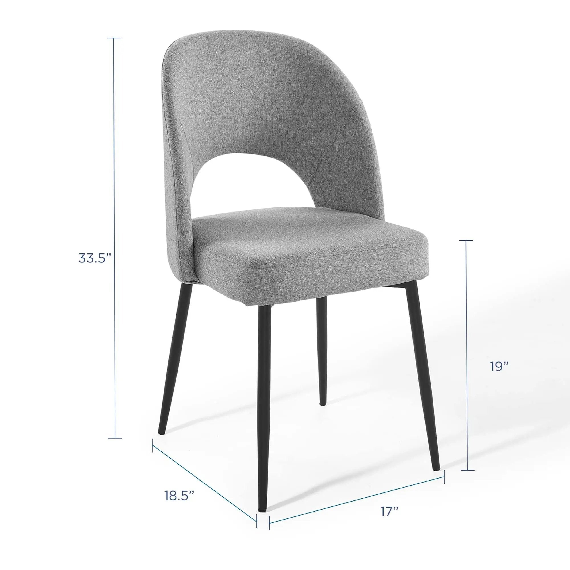 Rouse Upholstered Fabric Dining Side Chair Set of 2 by Modway by HouseOfZazla