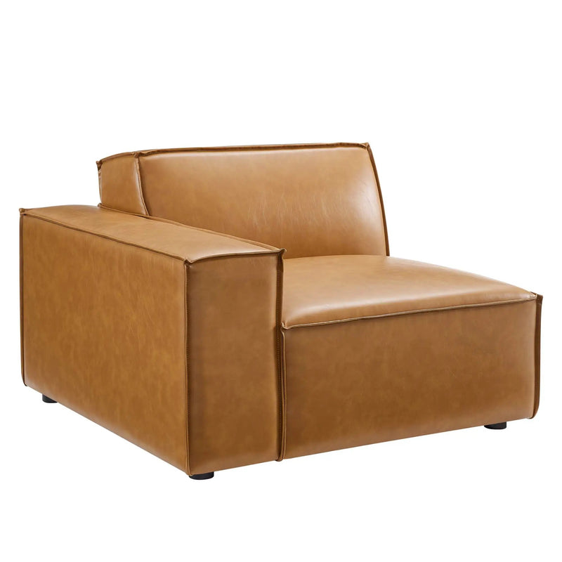 Restore Left-Arm Vegan Leather Sectional Sofa Chair by Modway by HouseOfZazla