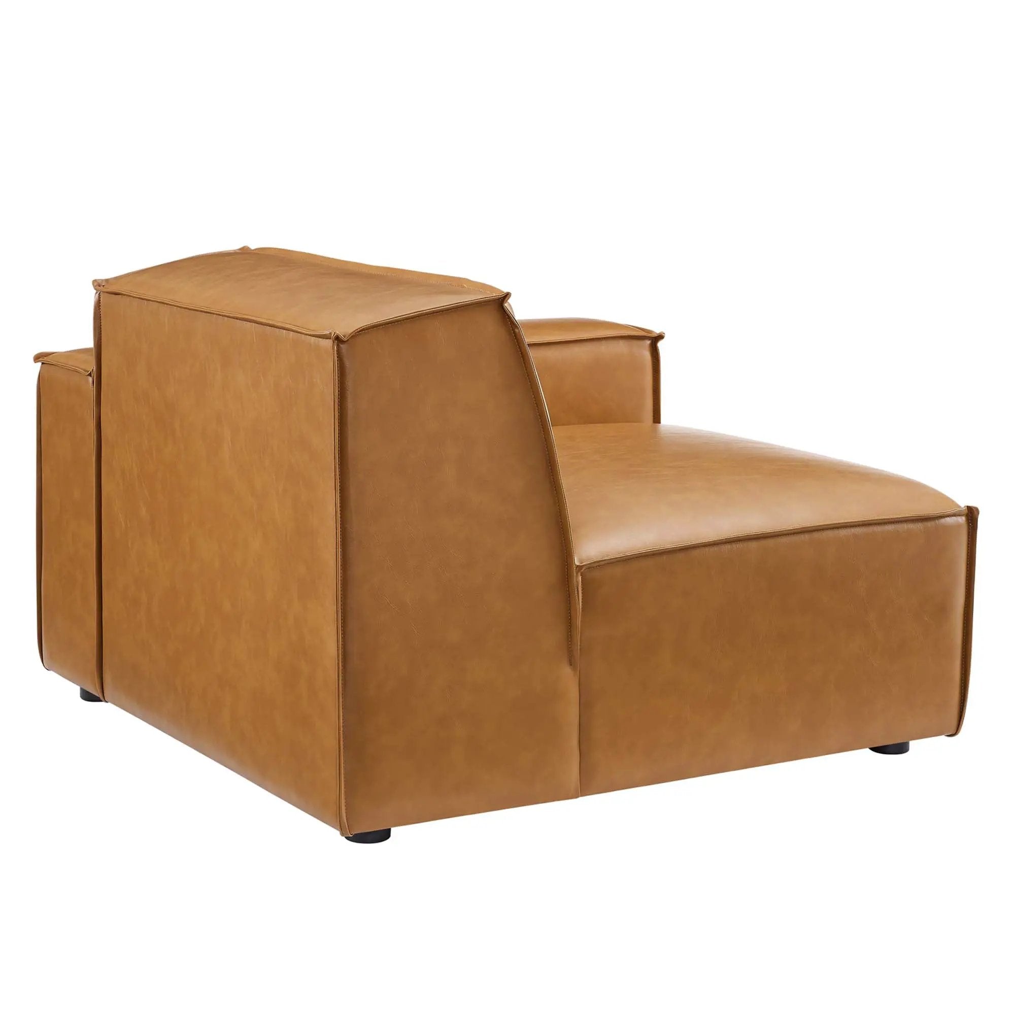Restore Right-Arm Vegan Leather Sectional Sofa Chair by Modway by HouseOfZazla