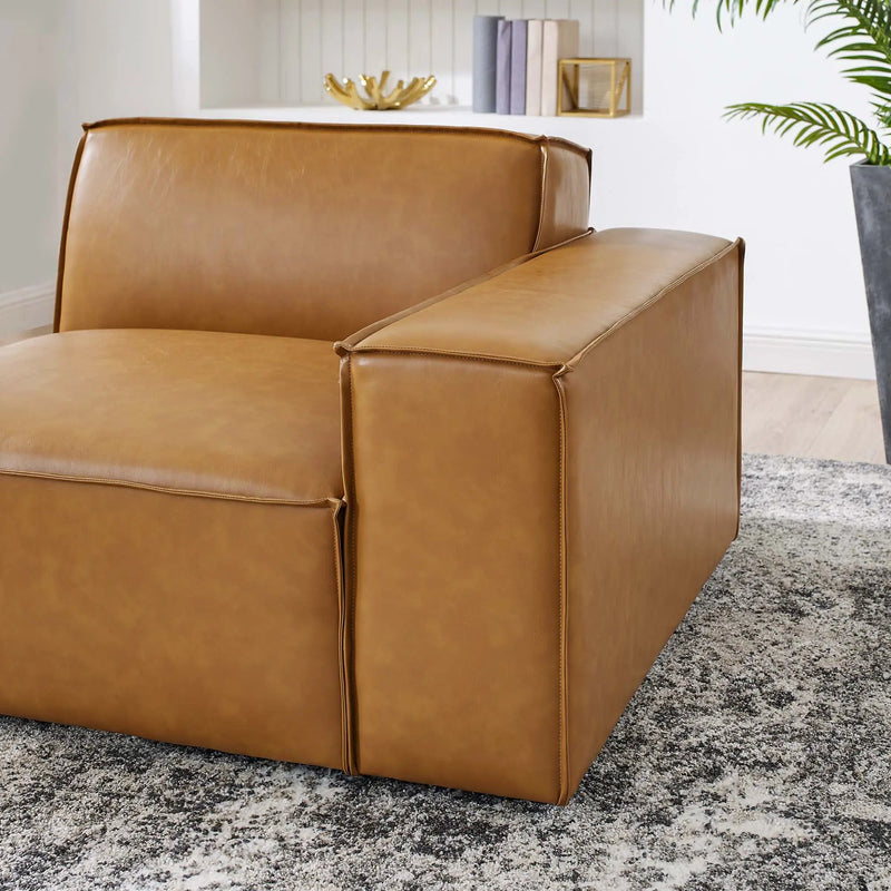 Restore Right-Arm Vegan Leather Sectional Sofa Chair by Modway by HouseOfZazla