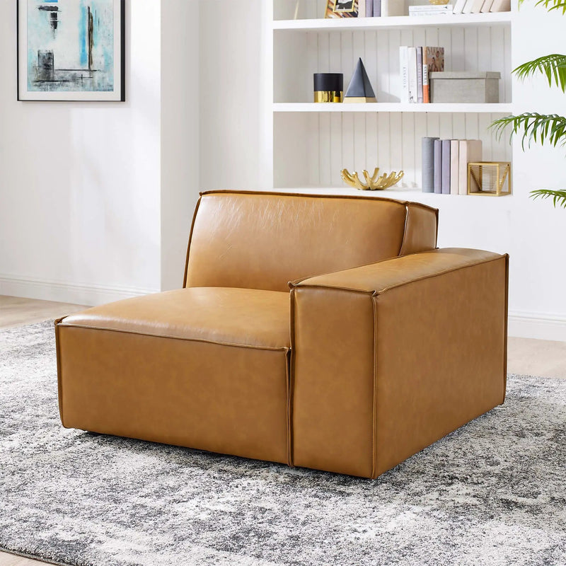 Restore Right-Arm Vegan Leather Sectional Sofa Chair by Modway by HouseOfZazla