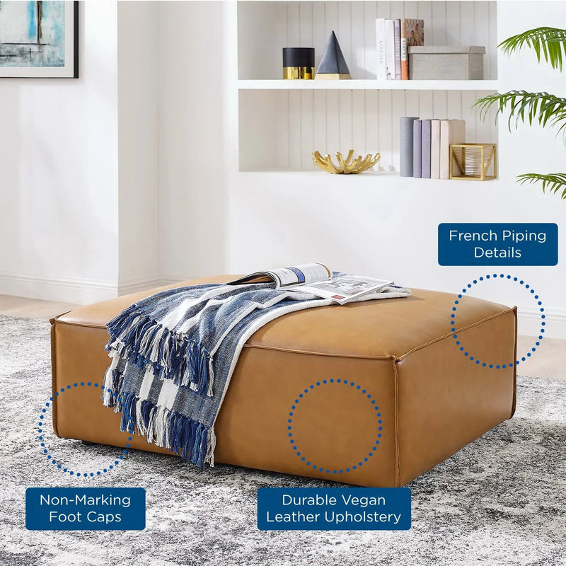 Restore Vegan Leather Ottoman by Modway by HouseOfZazla