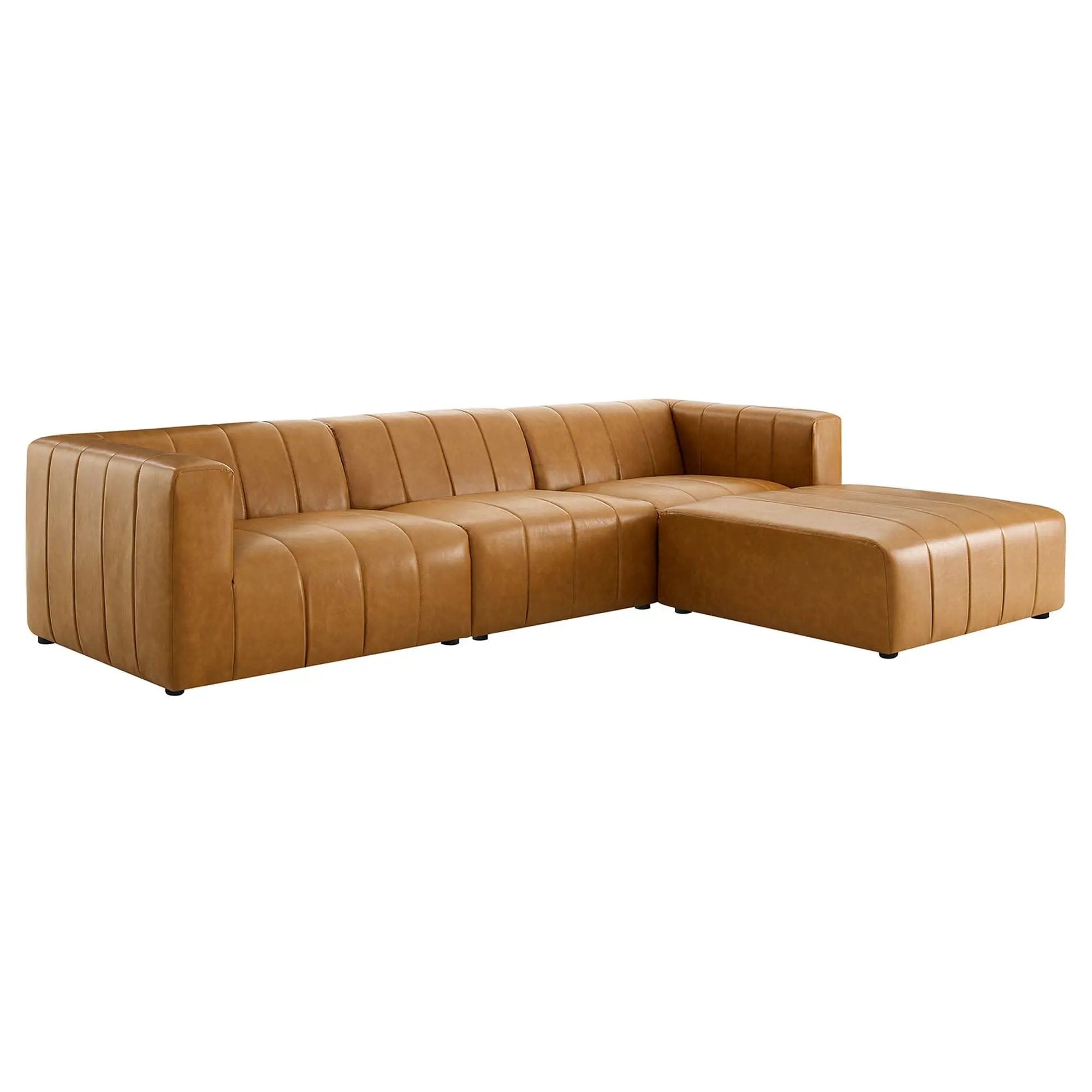 Bartlett 4-Piece Vegan Leather Sectional Sofa by Modway by HouseOfZazla