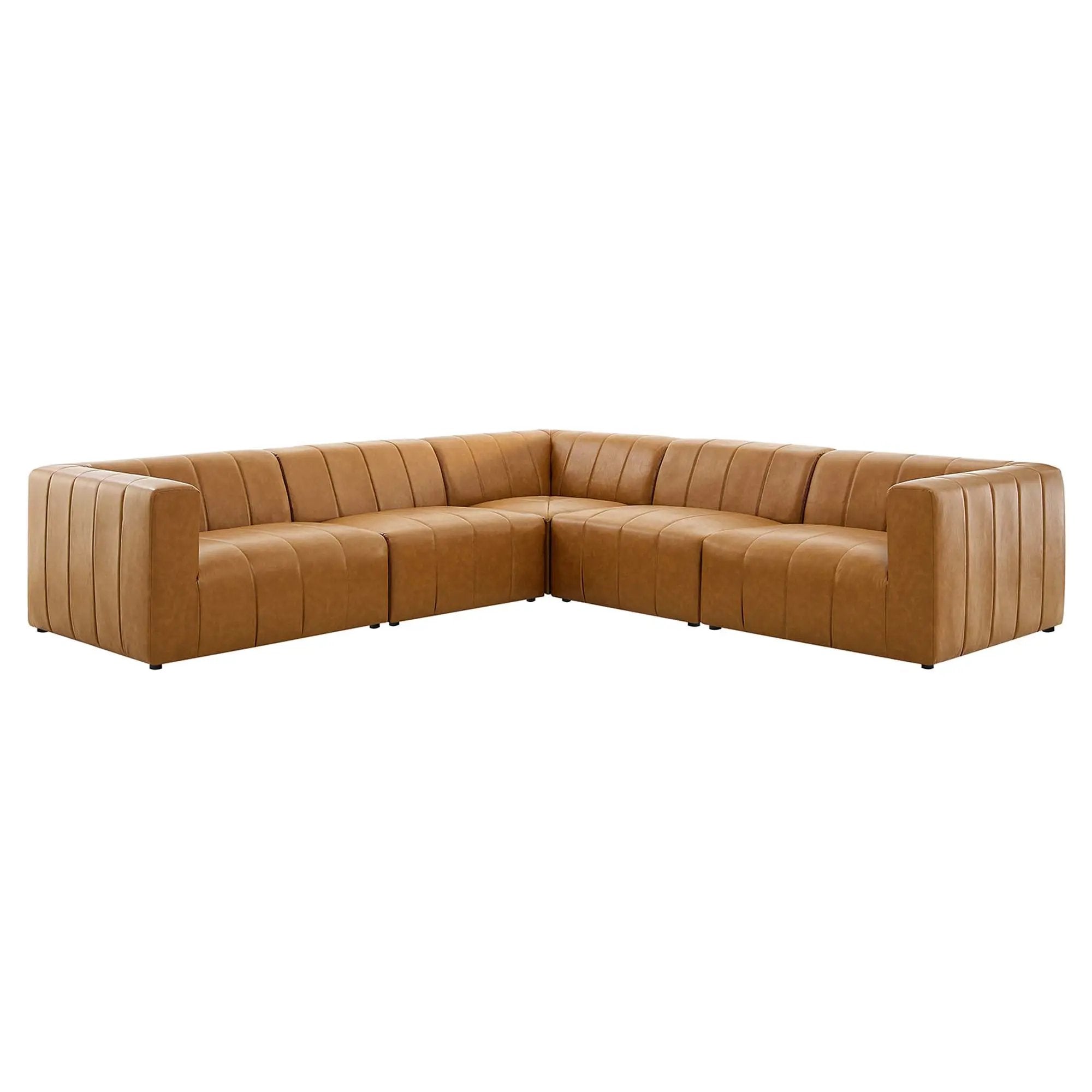 Bartlett 5-Piece Vegan Leather Sectional Sofa by Modway by HouseOfZazla