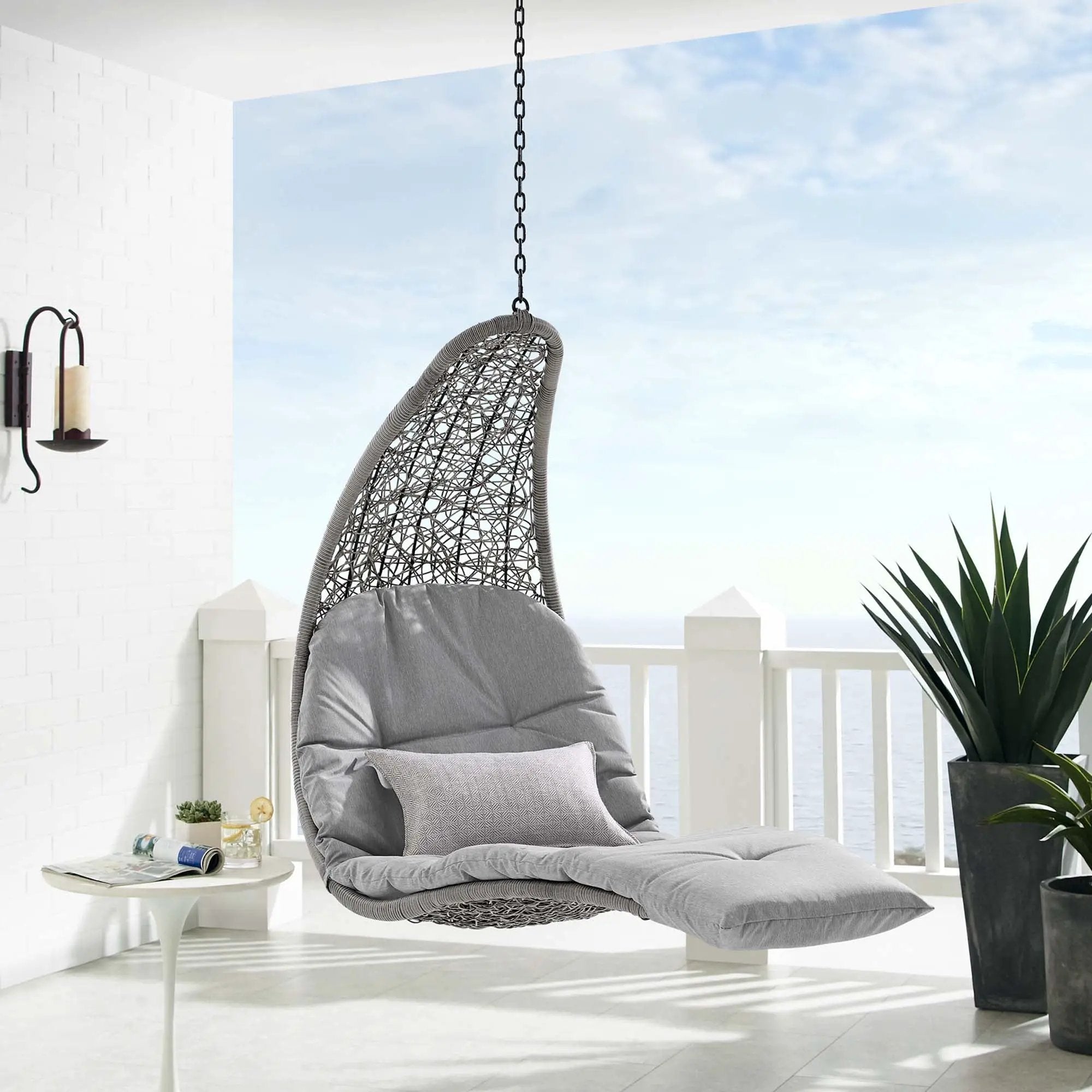 Landscape Hanging Chaise Lounge Outdoor Patio Swing Chair by Modway by HouseOfZazla