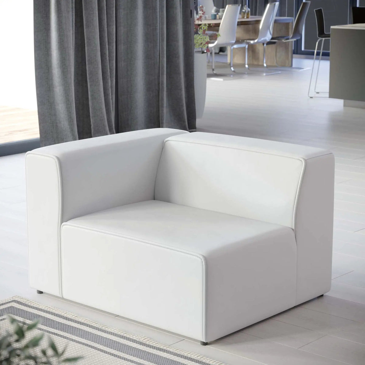 Mingle Vegan Leather Left-Arm Chair by Modway by HouseOfZazla