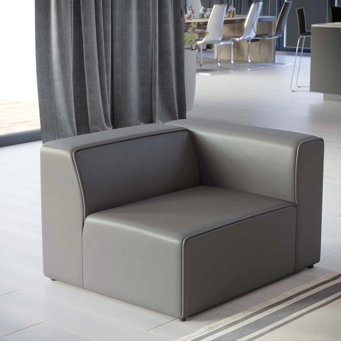 Mingle Vegan Leather Right-Arm Chair by Modway by HouseOfZazla