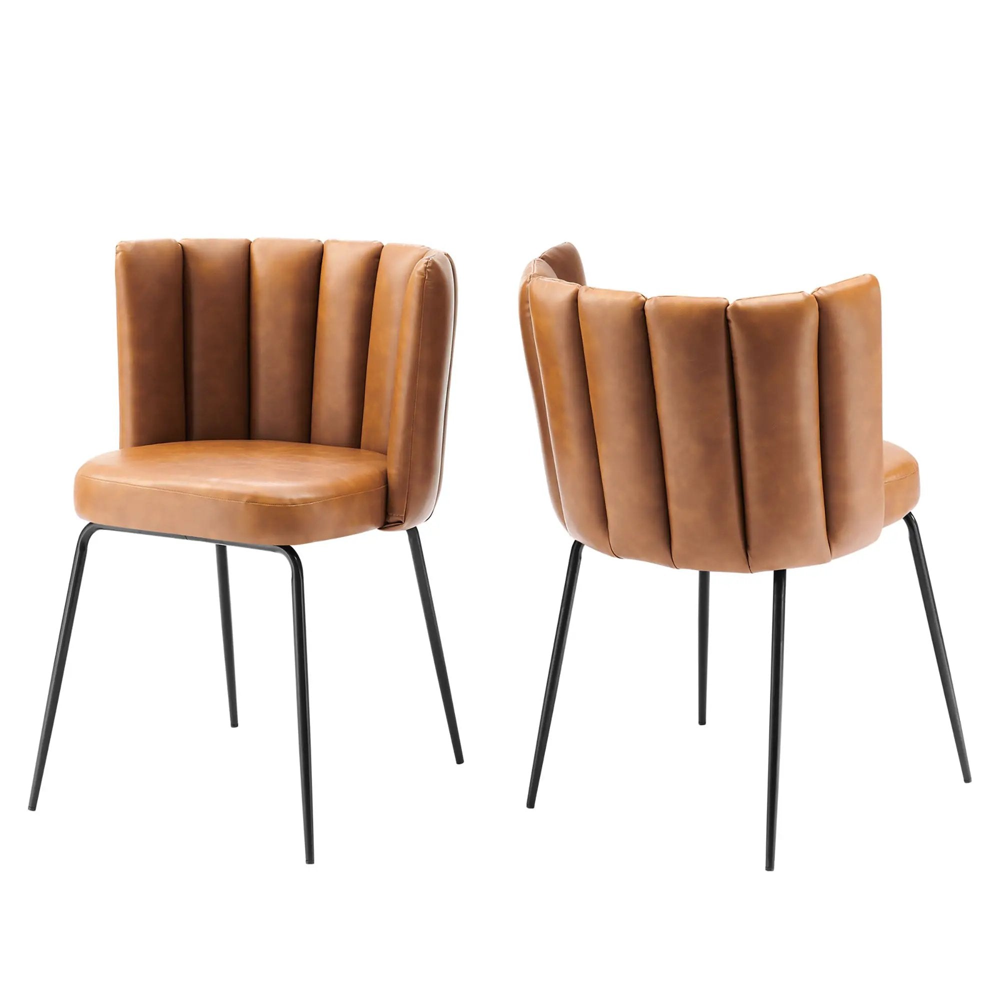 Virtue Vegan Leather Dining Chair Set of 2 by Modway by HouseOfZazla