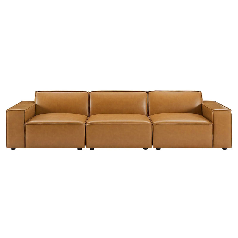 Restore 3-Piece Vegan Leather Sofa by Modway by HouseOfZazla