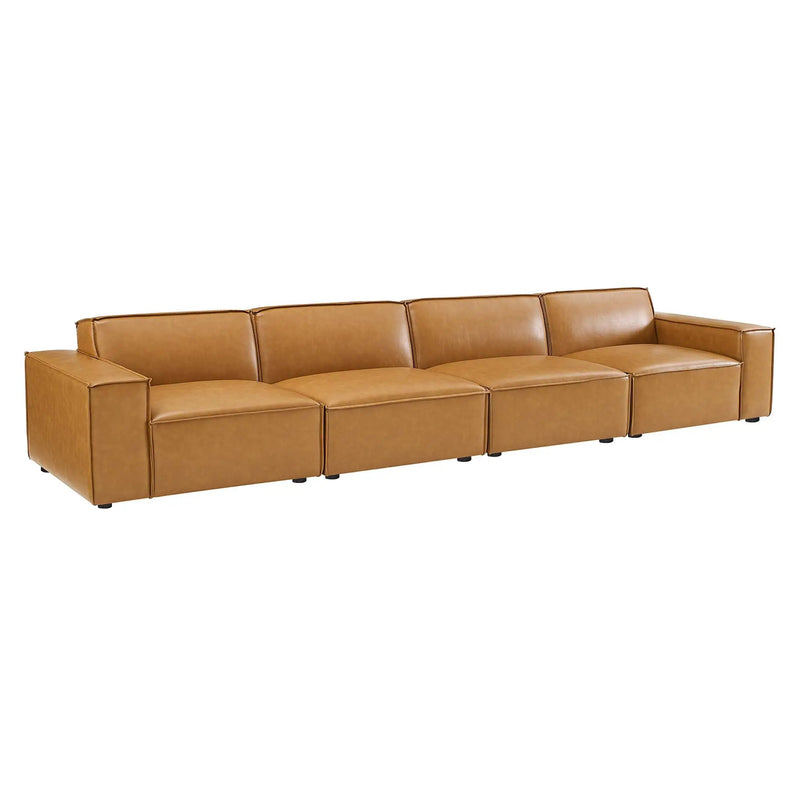 Restore 4-Piece Vegan Leather Sofa by Modway by HouseOfZazla