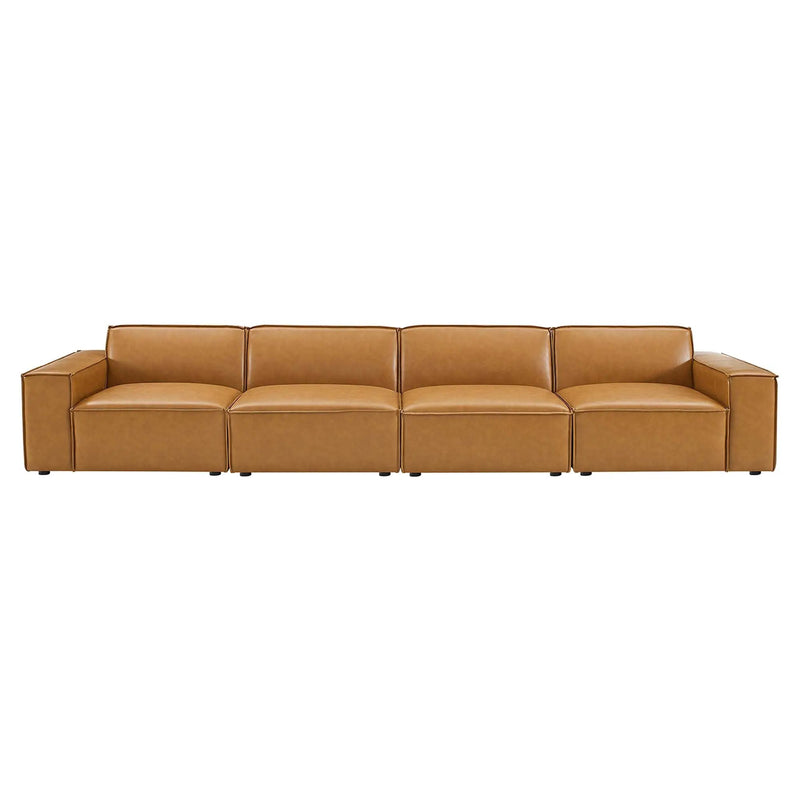 Restore 4-Piece Vegan Leather Sofa by Modway by HouseOfZazla