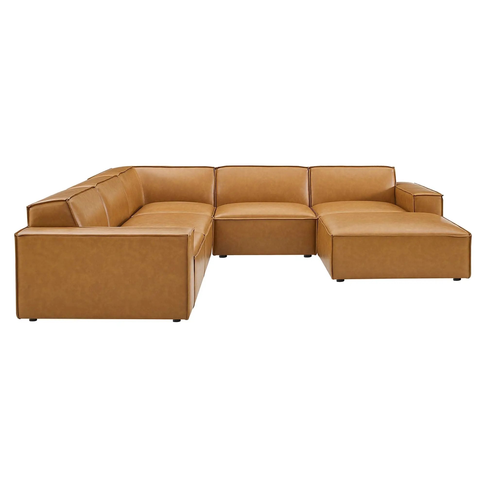 Restore 6-Piece Vegan Leather Sectional Sofa by Modway by HouseOfZazla