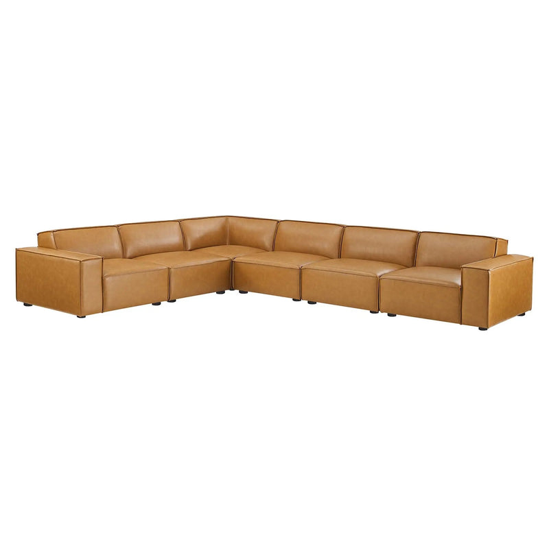 Restore 6-Piece Vegan Leather Sectional Sofa by Modway by HouseOfZazla