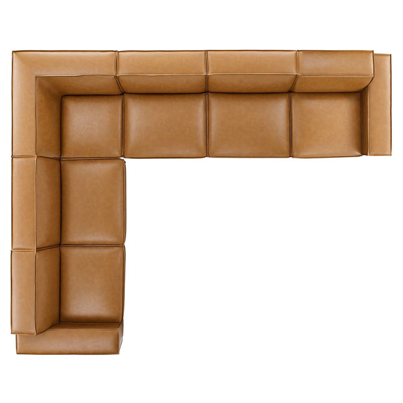 Restore 6-Piece Vegan Leather Sectional Sofa by Modway by HouseOfZazla