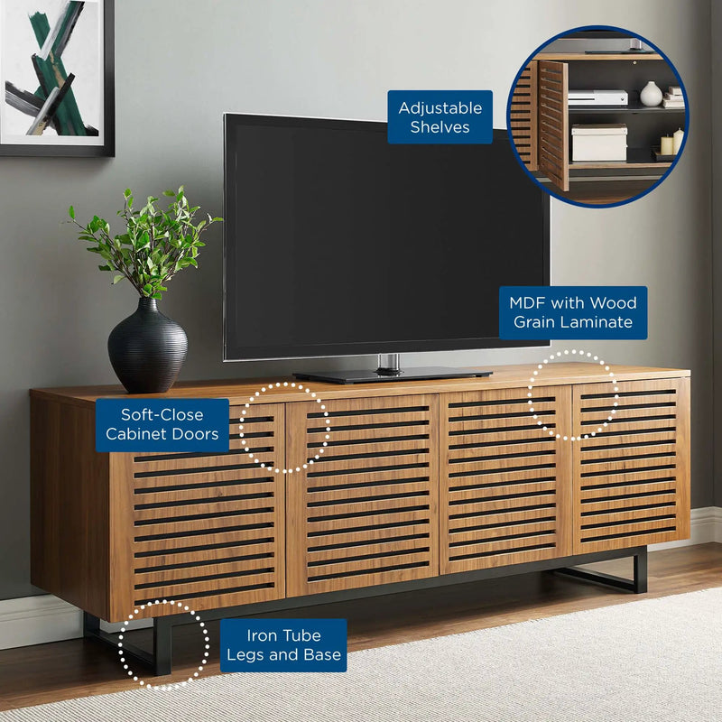 Parker 73" Walnut TV Stand by Modway by HouseOfZazla