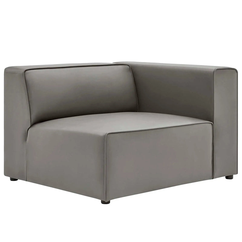 Mingle 2-Piece Vegan Leather Sectional Sofa Loveseat by Modway by HouseOfZazla