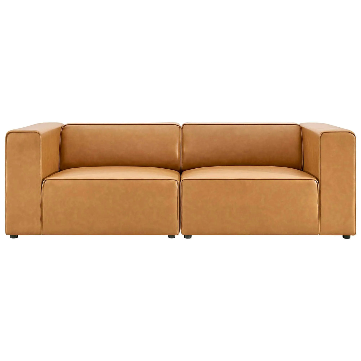 Mingle 2-Piece Vegan Leather Sectional Sofa Loveseat by Modway by HouseOfZazla
