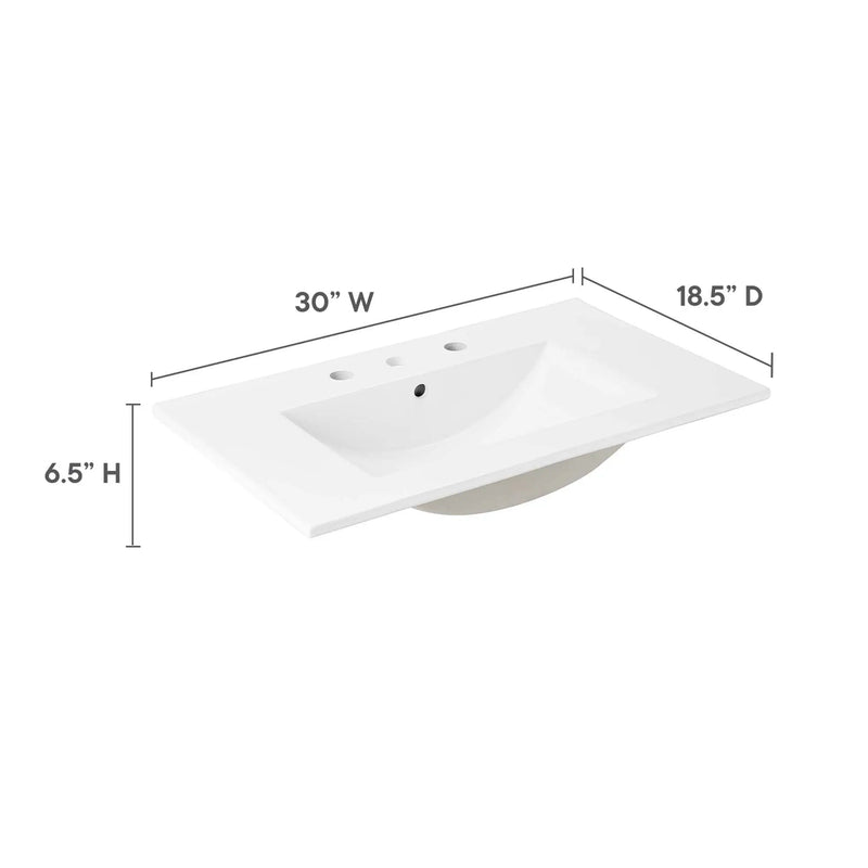 Cayman 30" Bathroom Sink by Modway by HouseOfZazla