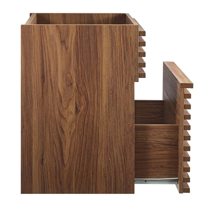 Render 18" Wall-Mount Bathroom Vanity Cabinet (Walnut) by Modway by HouseOfZazla