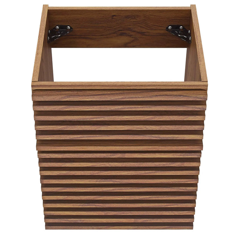Render 18" Wall-Mount Bathroom Vanity Cabinet (Walnut) by Modway by HouseOfZazla