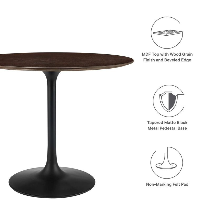 Lippa 36" Round Wood Dining Table by Modway by HouseOfZazla