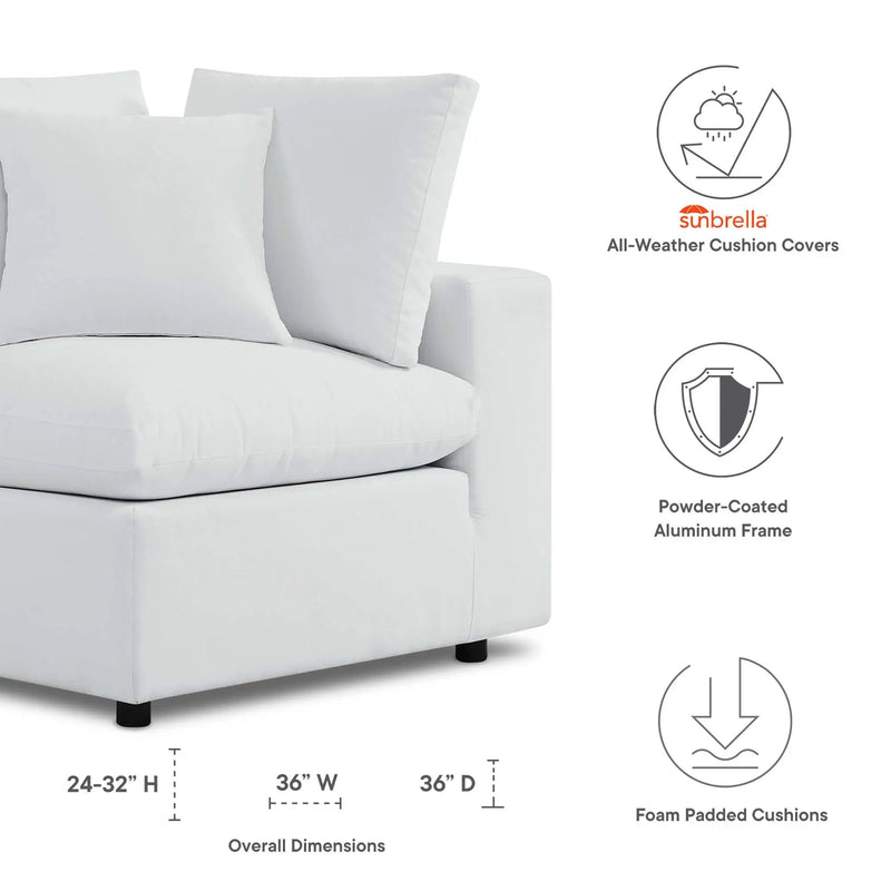 Commix Sunbrella Outdoor Patio Corner Chair by Modway by HouseOfZazla