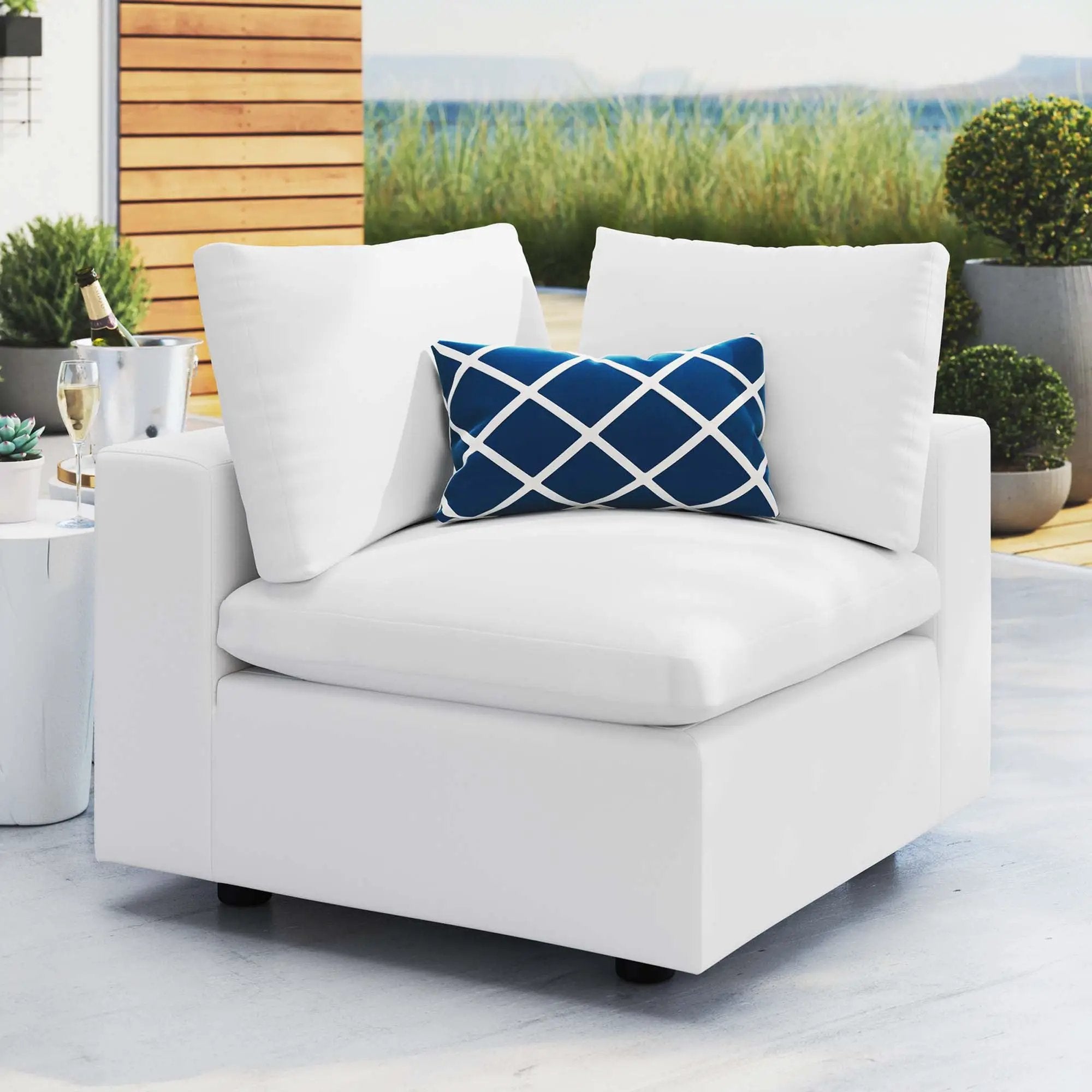 Commix Sunbrella Outdoor Patio Corner Chair by Modway by HouseOfZazla