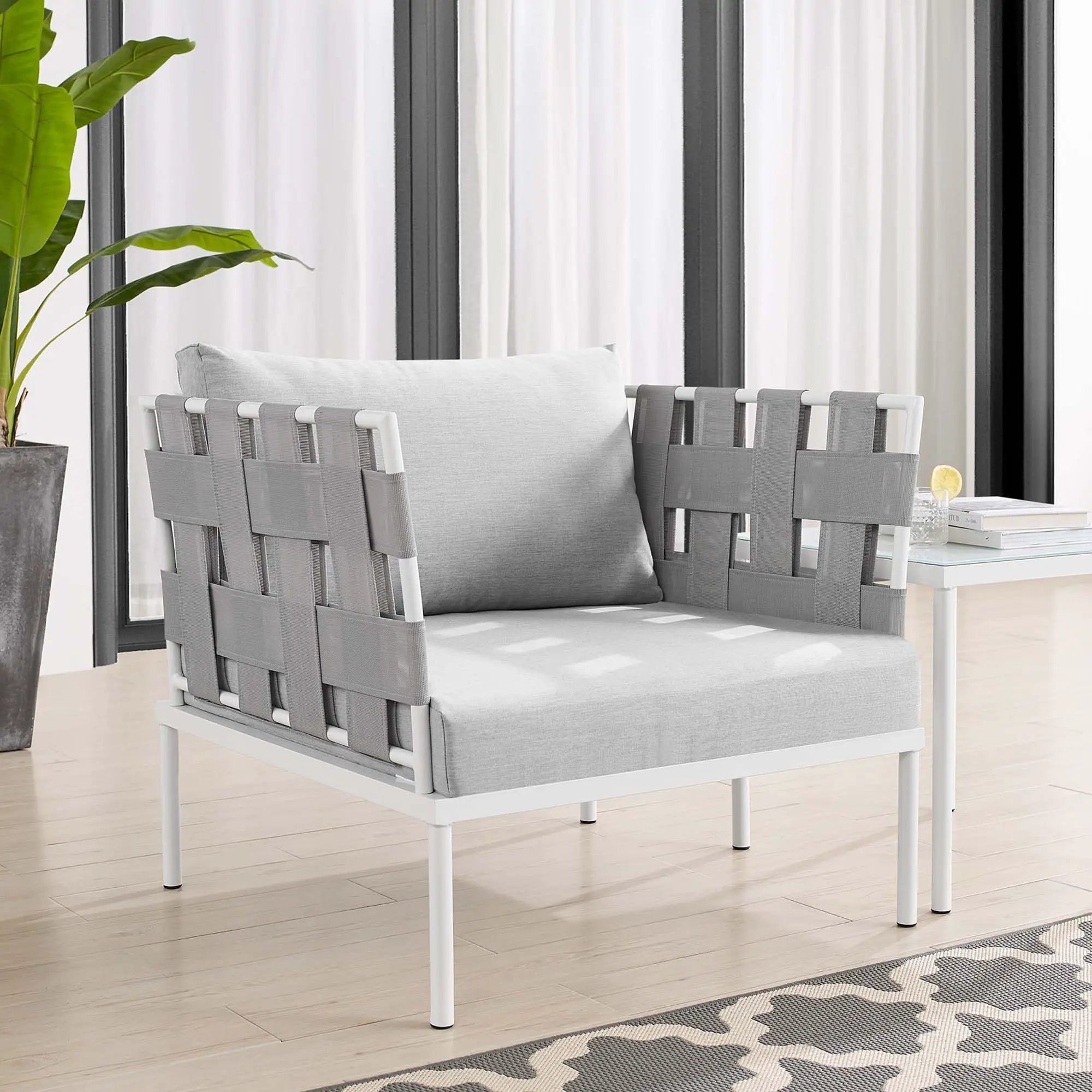 Harmony Sunbrella Outdoor Patio Aluminum Armchair by Modway by HouseOfZazla