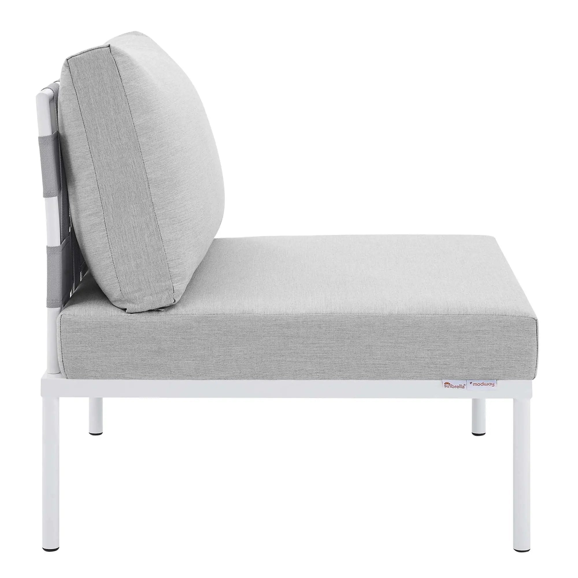 Harmony Sunbrella Outdoor Patio Aluminum Armless Chair by Modway by HouseOfZazla