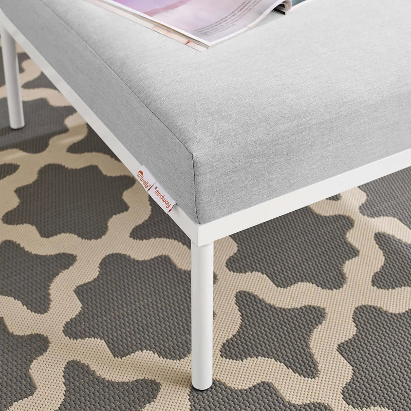 Harmony Sunbrella Outdoor Patio Aluminum Ottoman by Modway by HouseOfZazla