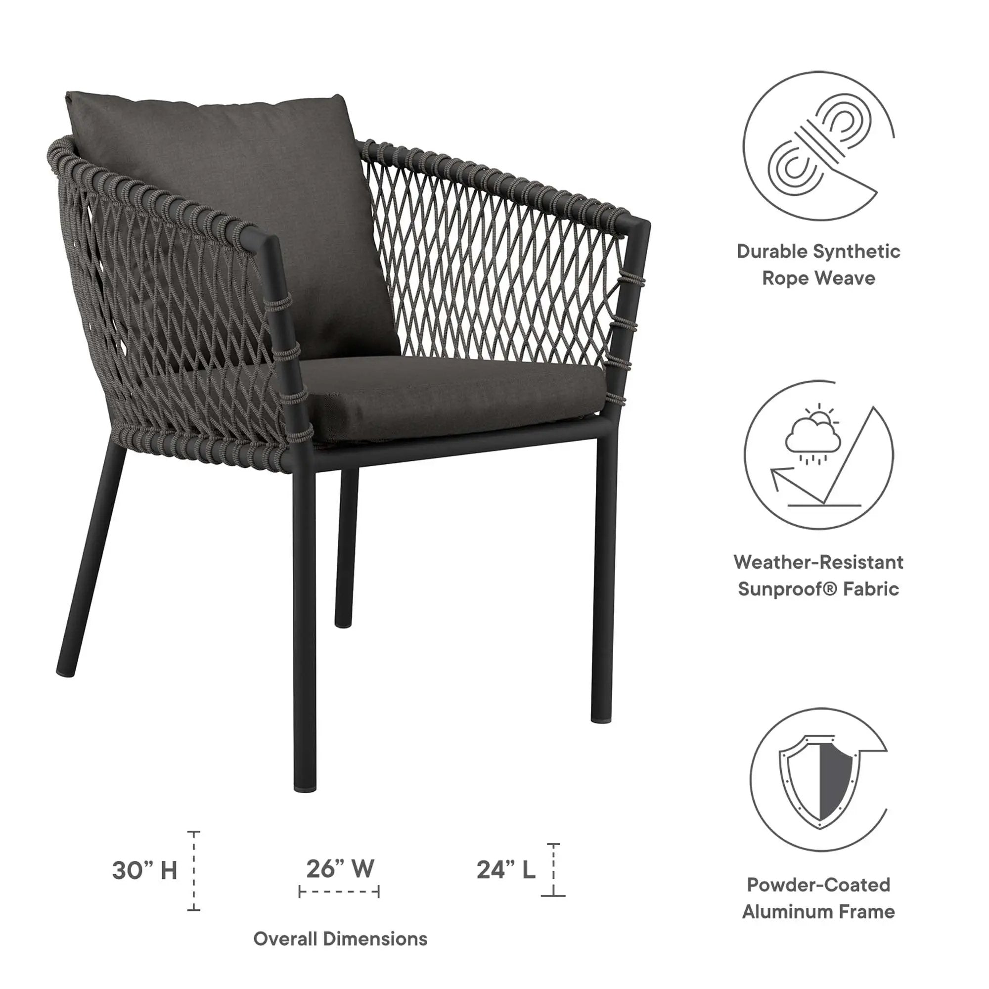 Sailor Outdoor Patio Dining Armchair by Modway by HouseOfZazla