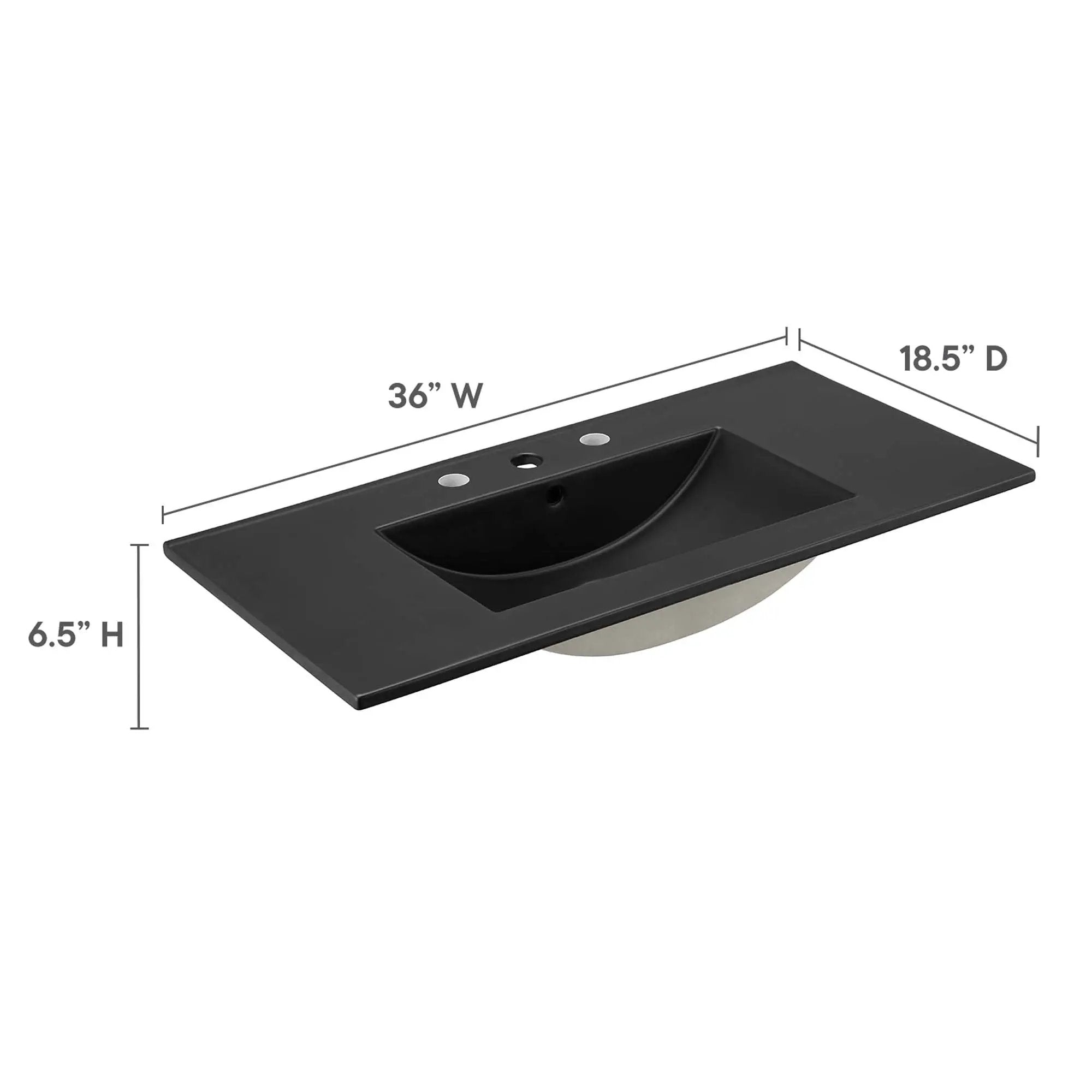 Cayman 36" Bathroom Sink by Modway by HouseOfZazla