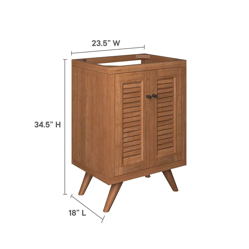 Birdie 24" Teak Wood Bathroom Vanity Cabinet by HouseOfZazla