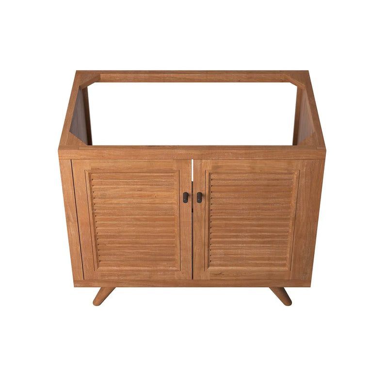 Birdie 36" Teak Wood Bathroom Vanity Cabinet by HouseOfZazla