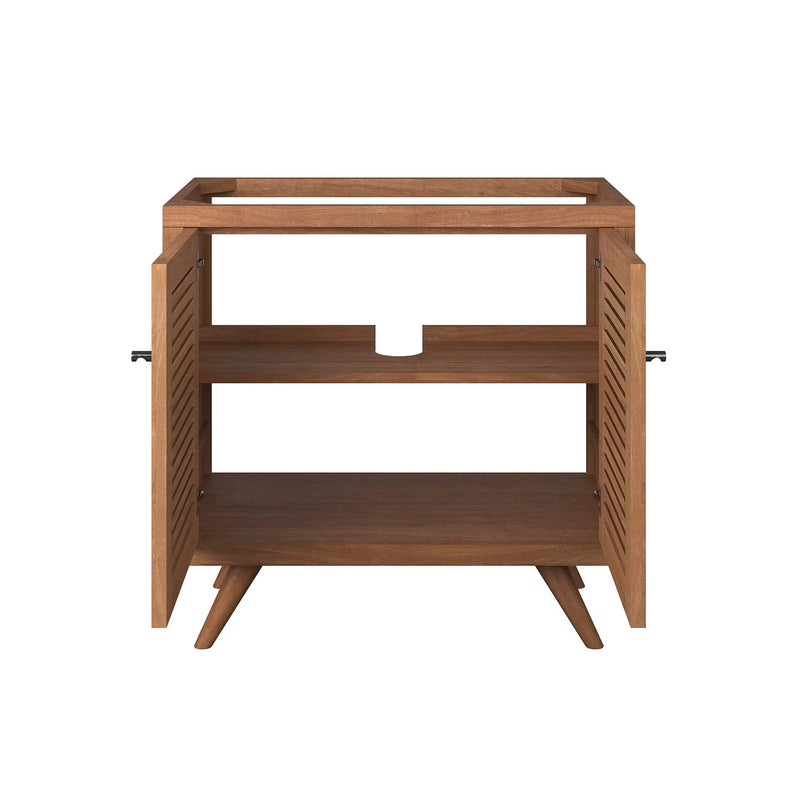 Birdie 36" Teak Wood Bathroom Vanity Cabinet by HouseOfZazla