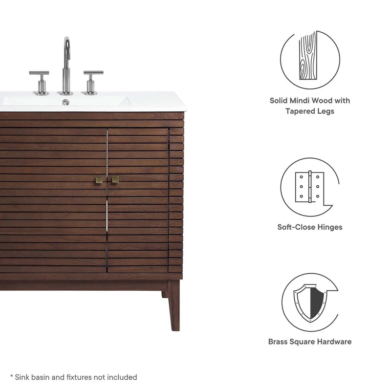 Ledger 36" Wood Bathroom Vanity Cabinet by Modway by HouseOfZazla