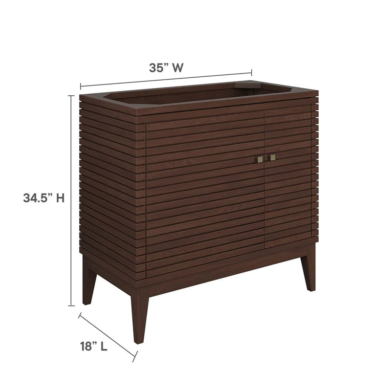 Ledger 36" Wood Bathroom Vanity Cabinet by Modway by HouseOfZazla