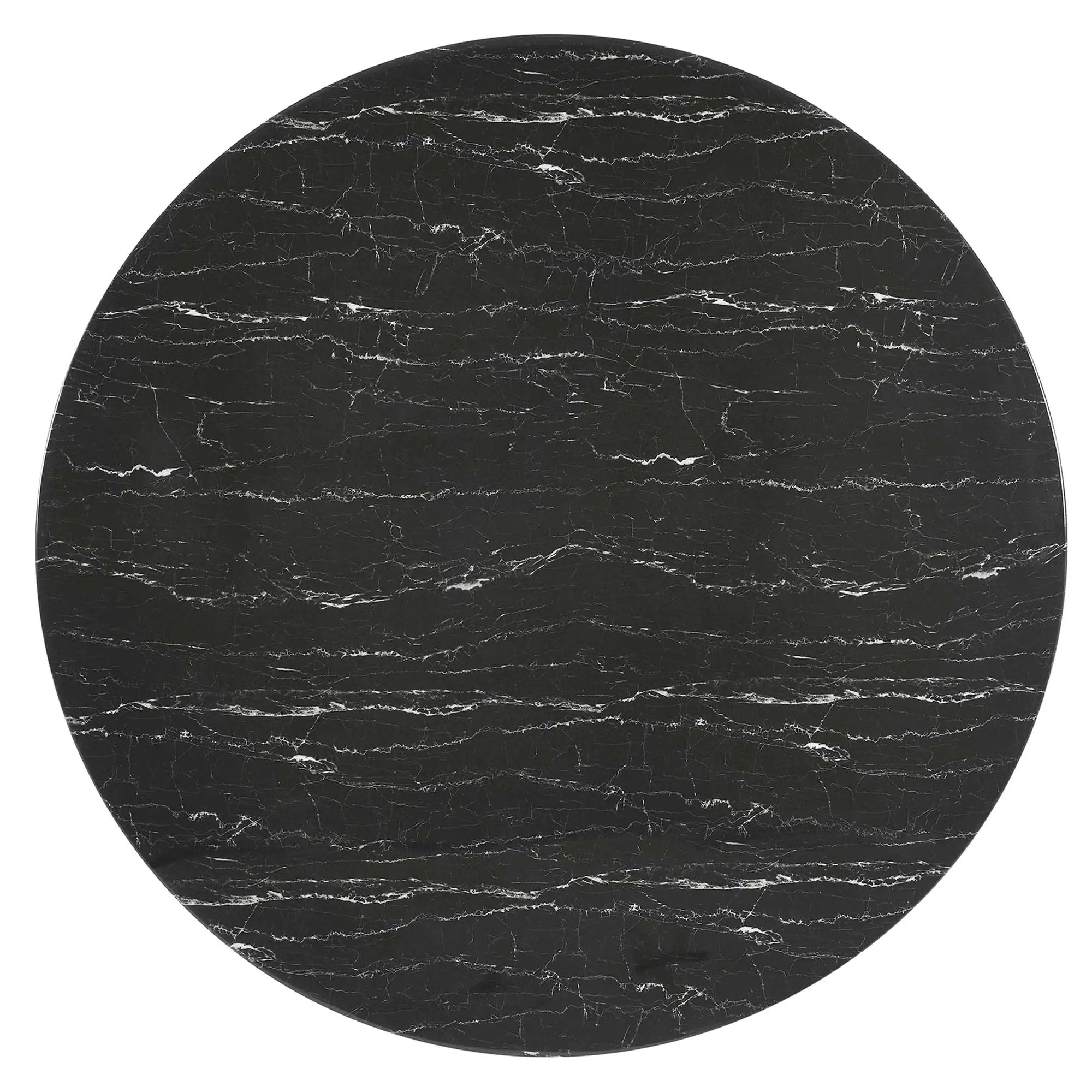 Lippa 60" Round Faux Marble Dining Table by Modway by HouseOfZazla