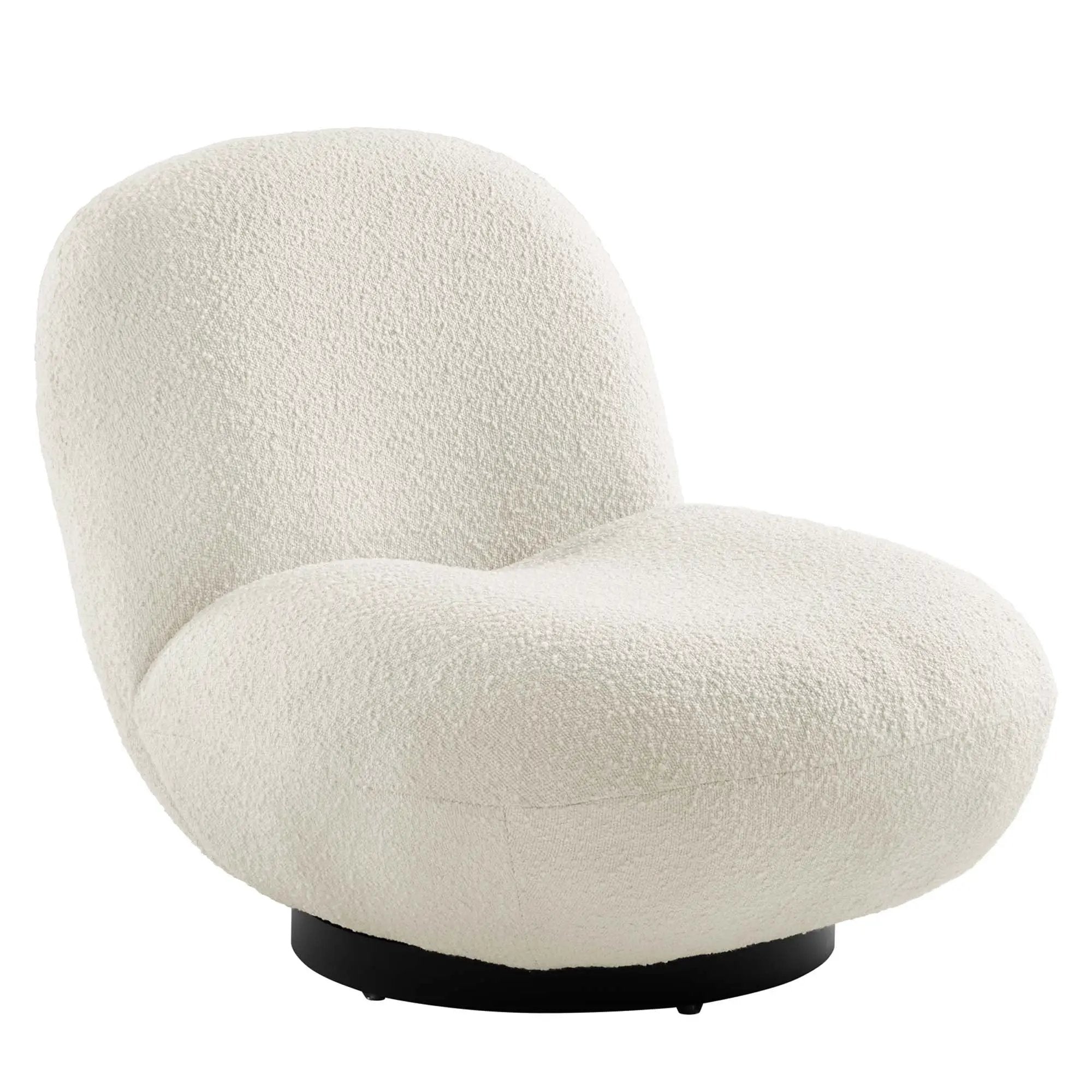 Kindred Boucle Upholstered Fabric Swivel Chair by Modway by HouseOfZazla