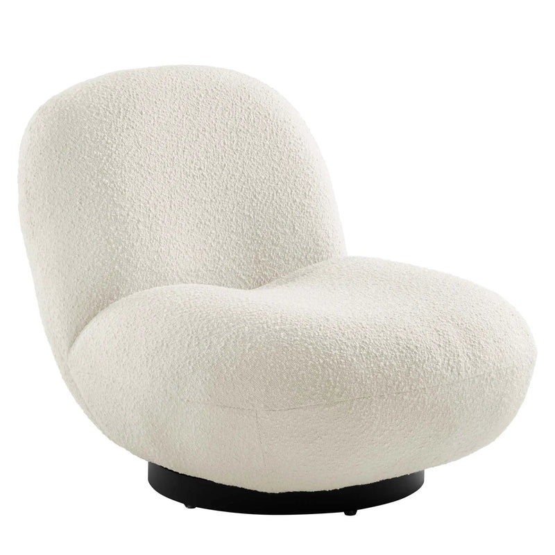 Kindred Boucle Upholstered Fabric Swivel Chair by Modway by HouseOfZazla
