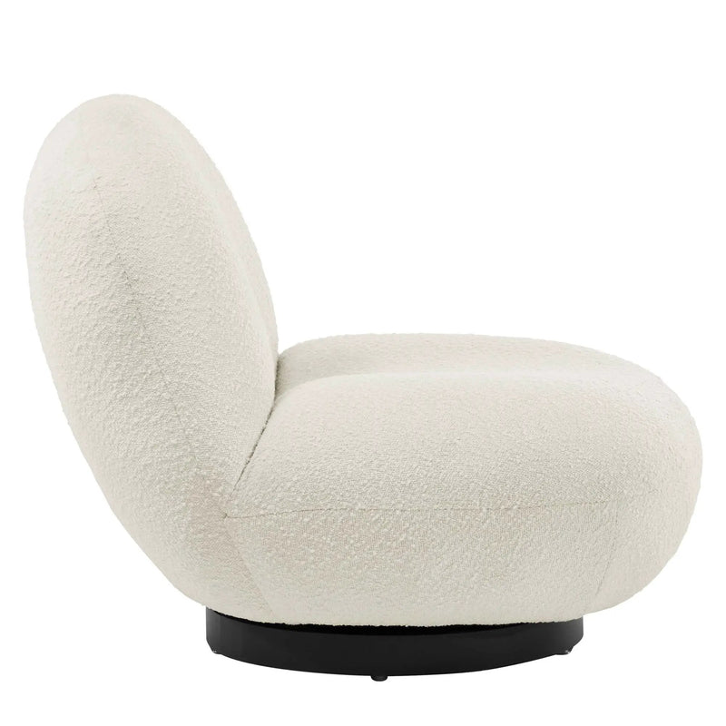 Kindred Boucle Upholstered Fabric Swivel Chair by Modway by HouseOfZazla