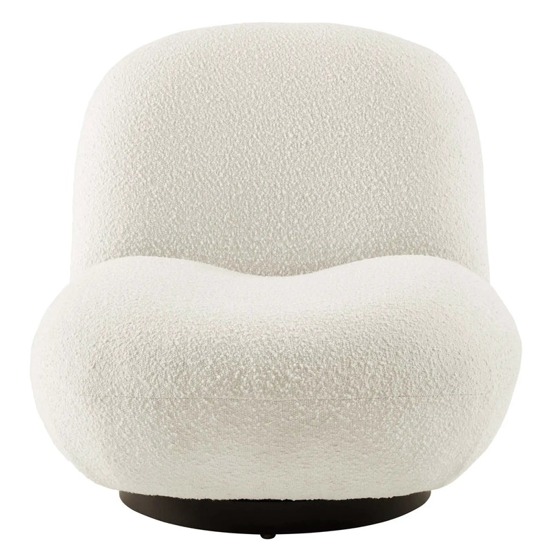 Kindred Boucle Upholstered Fabric Swivel Chair by Modway by HouseOfZazla