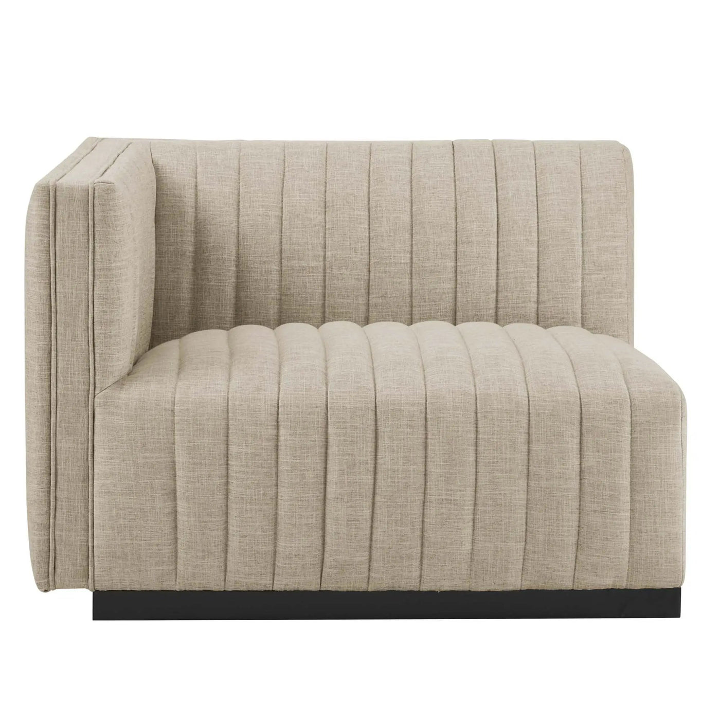 Conjure Channel Tufted Upholstered Fabric Left-Arm Chair by Modway by HouseOfZazla