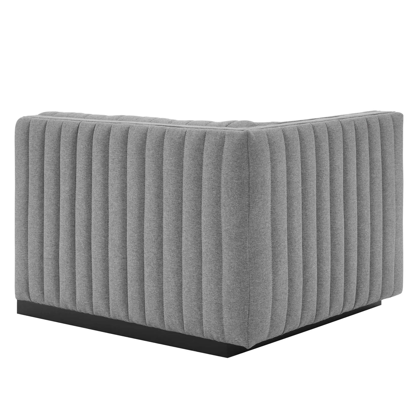 Conjure Channel Tufted Upholstered Fabric Left-Arm Chair by Modway by HouseOfZazla