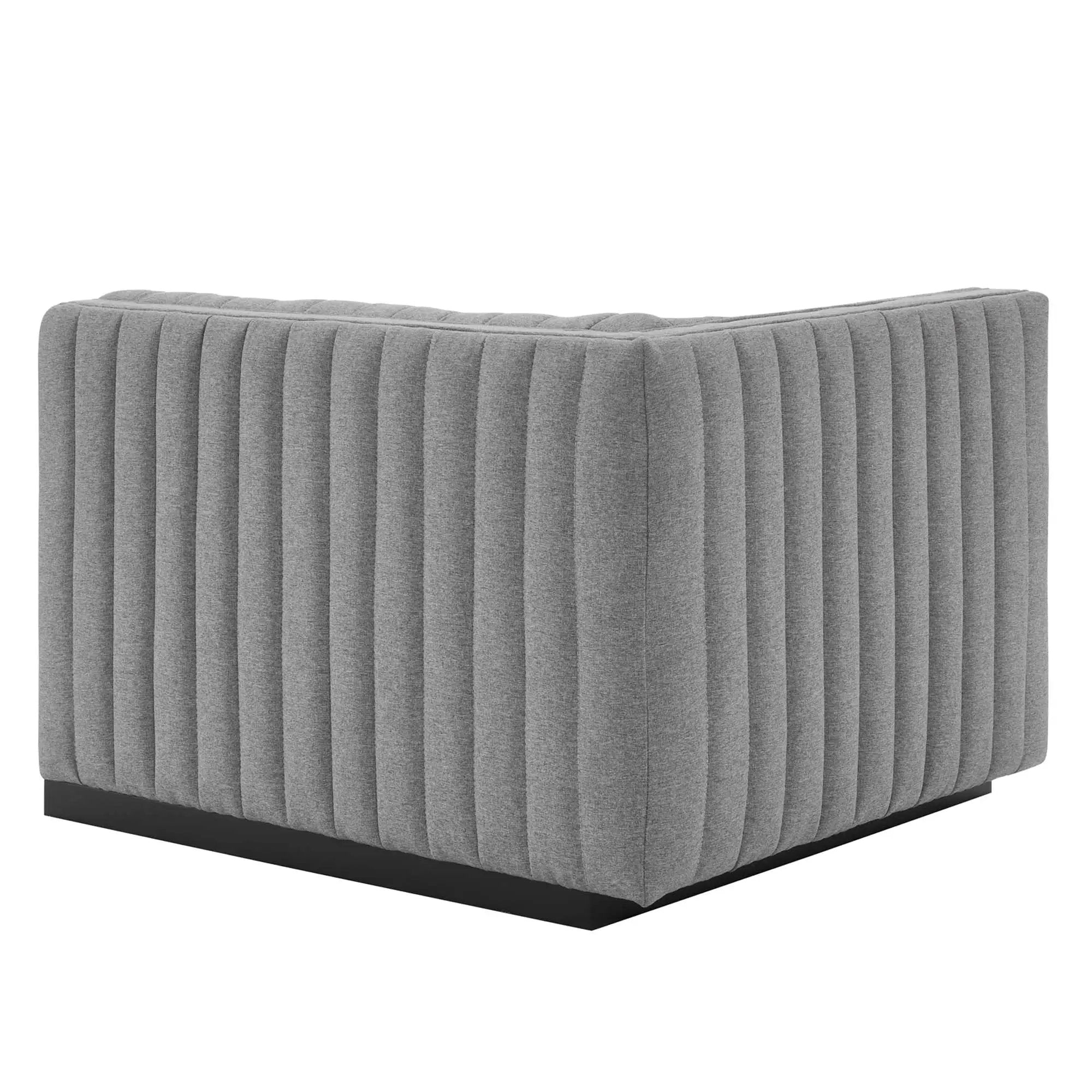 Conjure Channel Tufted Upholstered Fabric Left-Arm Chair by Modway by HouseOfZazla