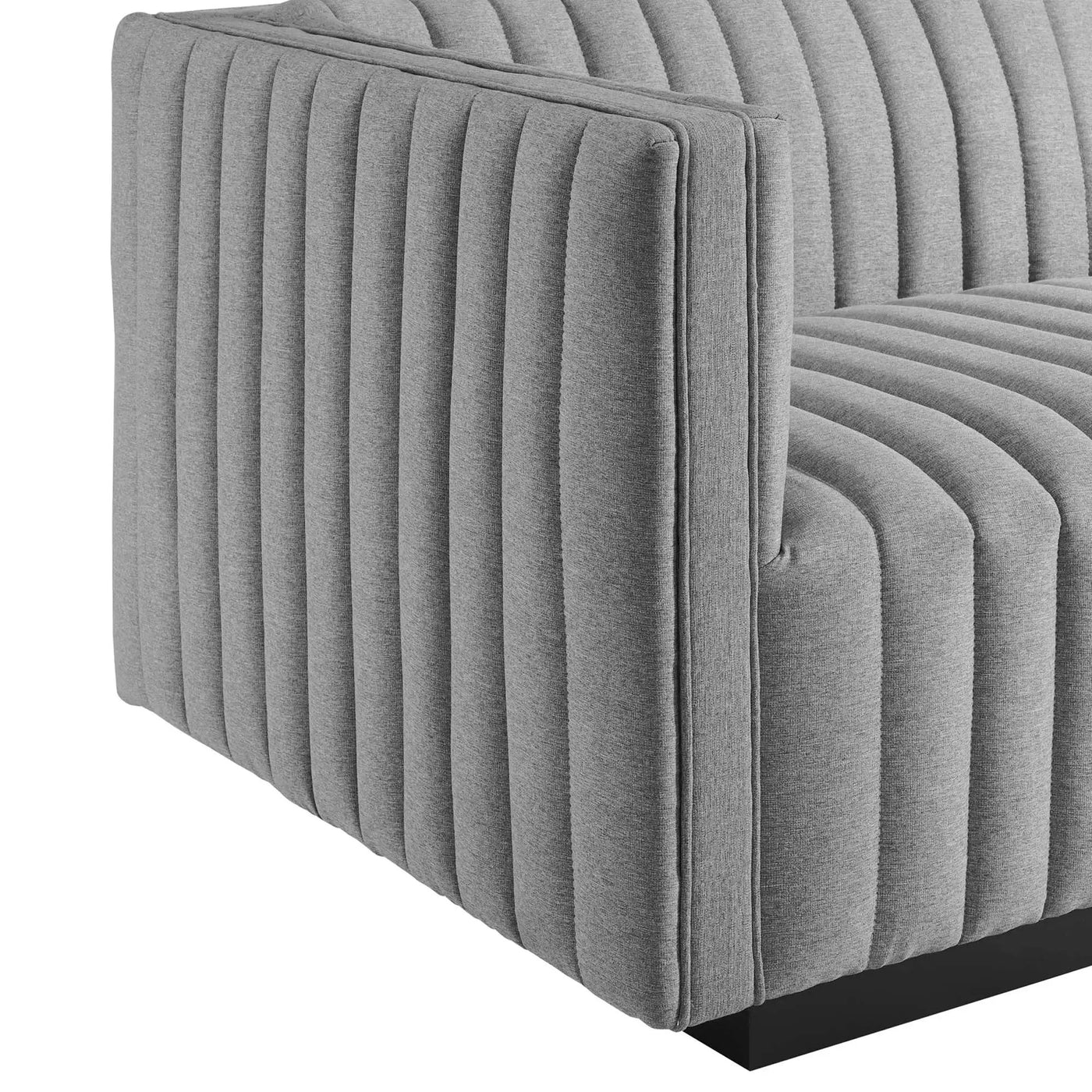 Conjure Channel Tufted Upholstered Fabric Left-Arm Chair by Modway by HouseOfZazla