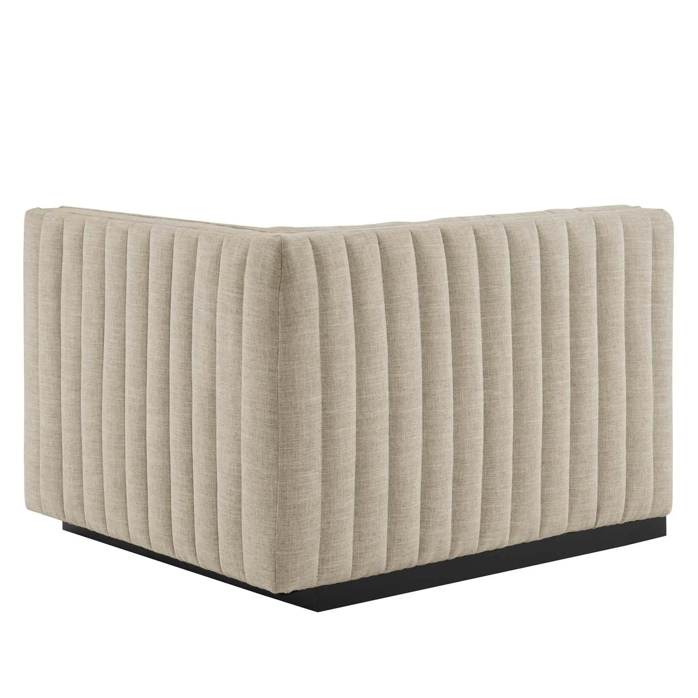 Conjure Channel Tufted Upholstered Fabric Right-Arm Chair by HouseOfZazla