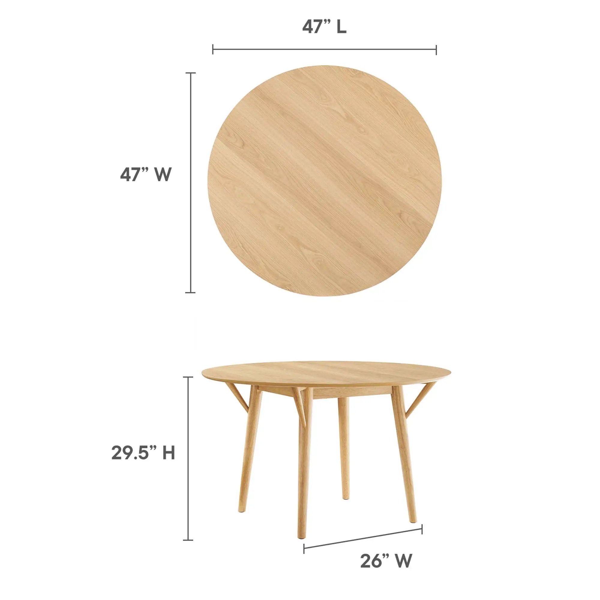 Gallant 47" Round Dining Table by Modway by HouseOfZazla