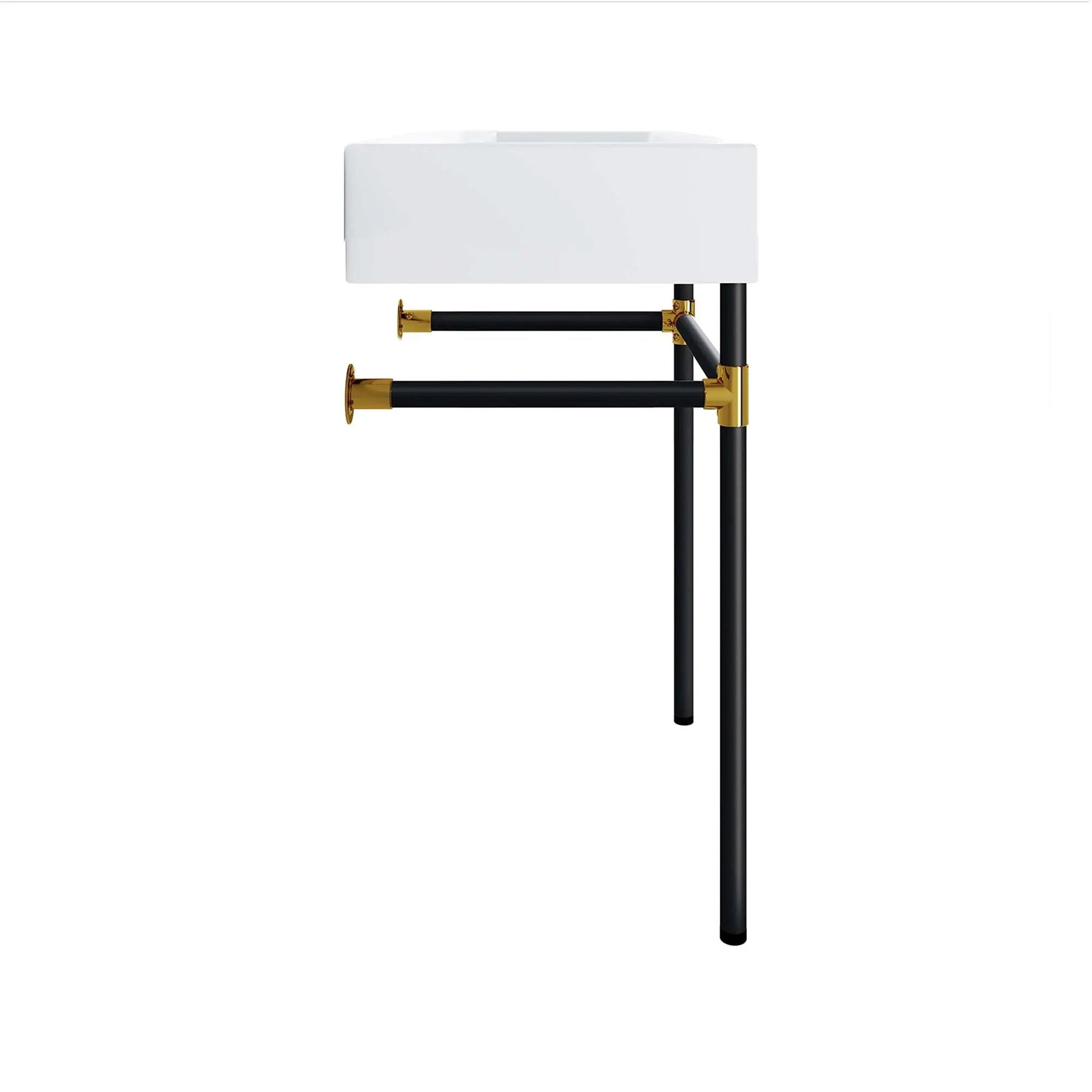 Redeem 24" Wall-Mount Black Stainless Steel Bathroom Vanity by HouseOfZazla