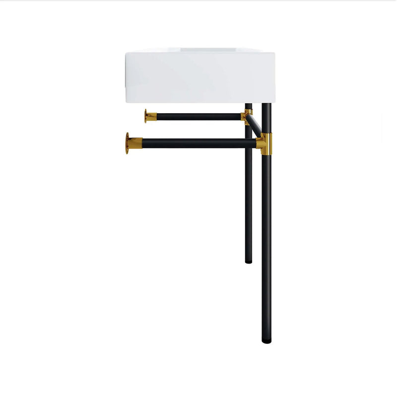 Redeem 24" Wall-Mount Black Stainless Steel Bathroom Vanity by HouseOfZazla